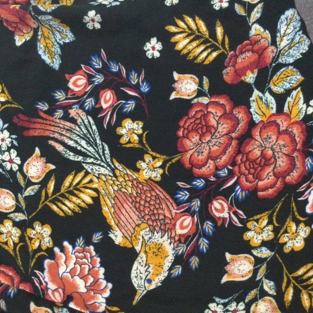 Xhilaration Floral Kimono Wrap - Black and Red
